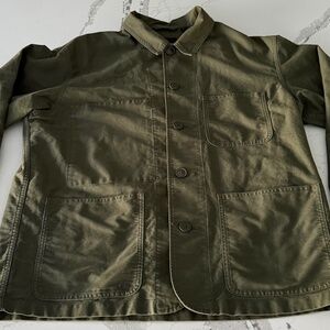 UNIQLO Chore Coat/Jacket Olive Green Large